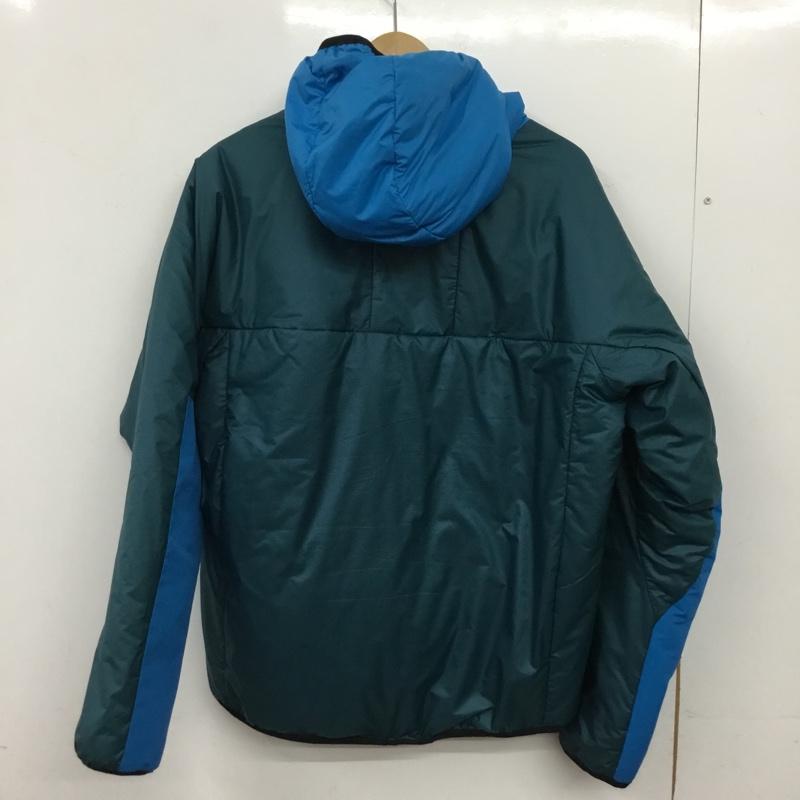 ナイキ エィシージー NIKE ACG ジャケット、上着 ジャンパー、ブルゾン ジップアップジャケット ダウンジャケット アウター L ロゴ、文字 青 / ブルー / blue X 緑 / グリーン / green メンズ USED 古着 中古 10160761