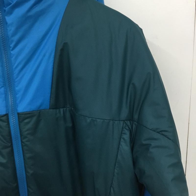 ナイキ エィシージー NIKE ACG ジャケット、上着 ジャンパー、ブルゾン ジップアップジャケット ダウンジャケット アウター L ロゴ、文字 青 / ブルー / blue X 緑 / グリーン / green メンズ USED 古着 中古 10160761