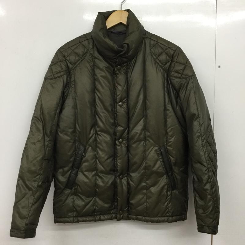 ポールスミス Paul Smith ジャケット、上着 ジャンパー、ブルゾン ジップアップジャケット ダウンジャケット アウター L 無地 カーキ / カーキ / khaki メンズ USED 古着 中古 10160763