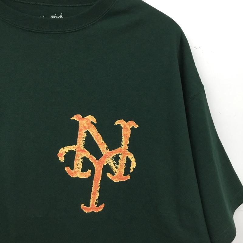 ウッドブロック WOODBLOCK Tシャツ 半袖 半袖カットソー プリントTシャツ クルーネックカットソー XL プリント 緑 / グリーン / green メンズ USED 古着 中古 10160764