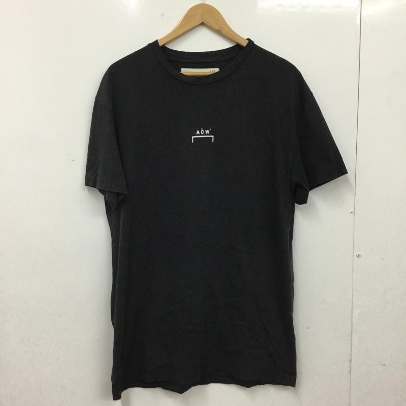 ア・コールド・ウォール A-COLD-WALL* Tシャツ 半袖 半袖カットソー プリントTシャツ クルーネックカットソー M ロゴ、文字 ダークグレー / ダークグレー / メンズ USED 古着 中古 10160765