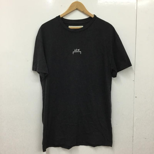 ア・コールド・ウォール A-COLD-WALL* Tシャツ 半袖 半袖カットソー プリントTシャツ クルーネックカットソー M ロゴ、文字 ダークグレー / ダークグレー / メンズ USED 古着 中古 10160765