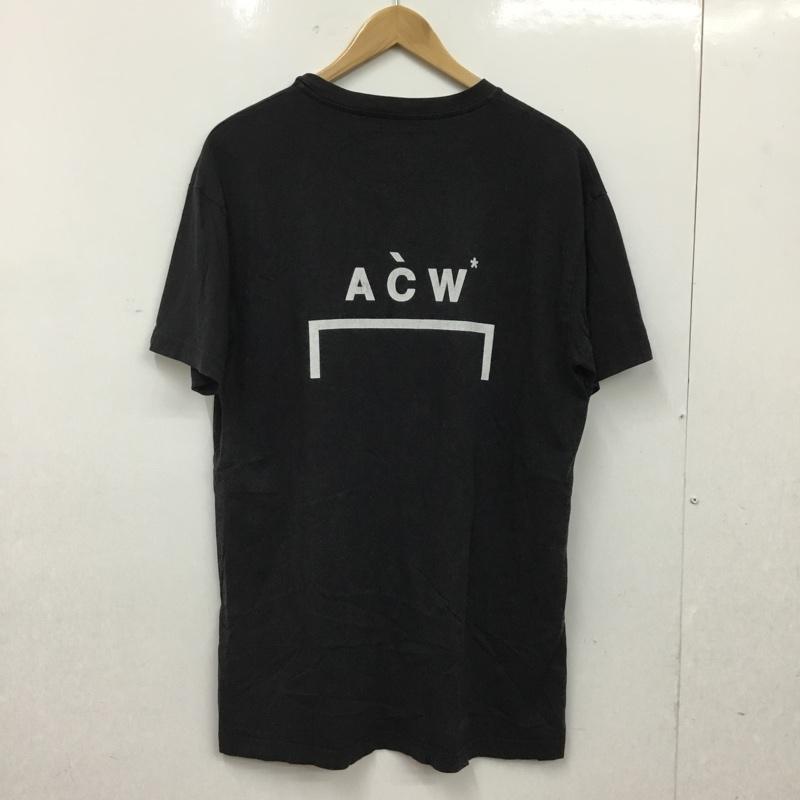 ア・コールド・ウォール A-COLD-WALL* Tシャツ 半袖 半袖カットソー プリントTシャツ クルーネックカットソー M ロゴ、文字 ダークグレー / ダークグレー / メンズ USED 古着 中古 10160765