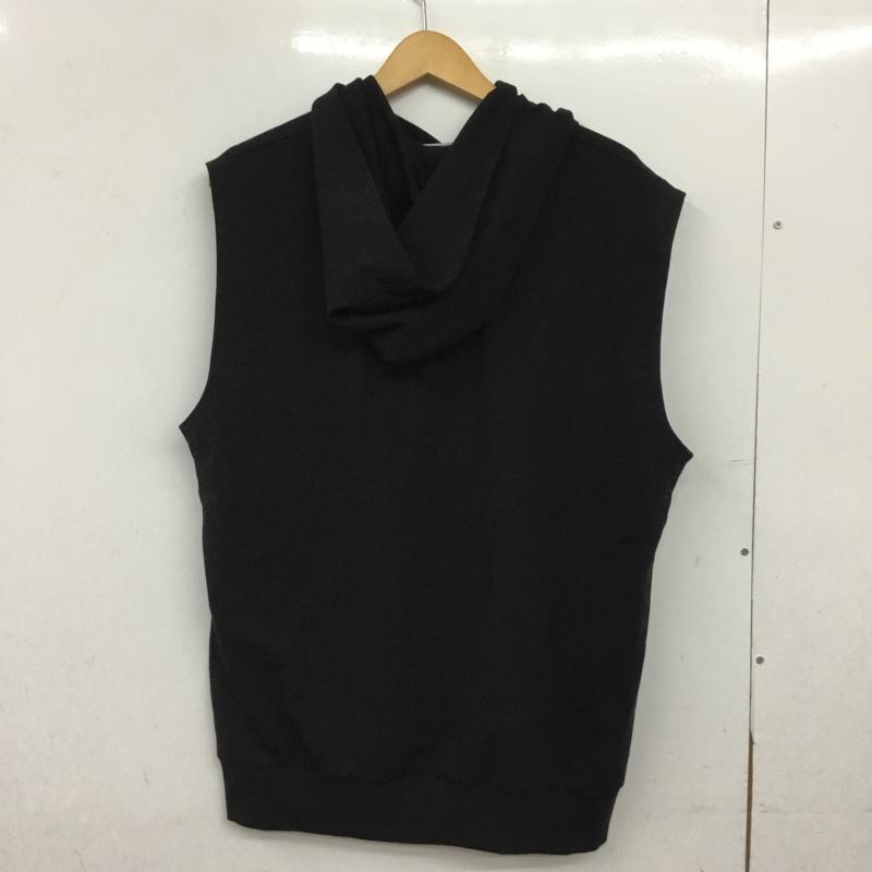 ウザリス USUALIS ベスト ベスト プルオーバー L ロゴ、文字 黒 / ブラック / black メンズ USED 古着 中古 10160766