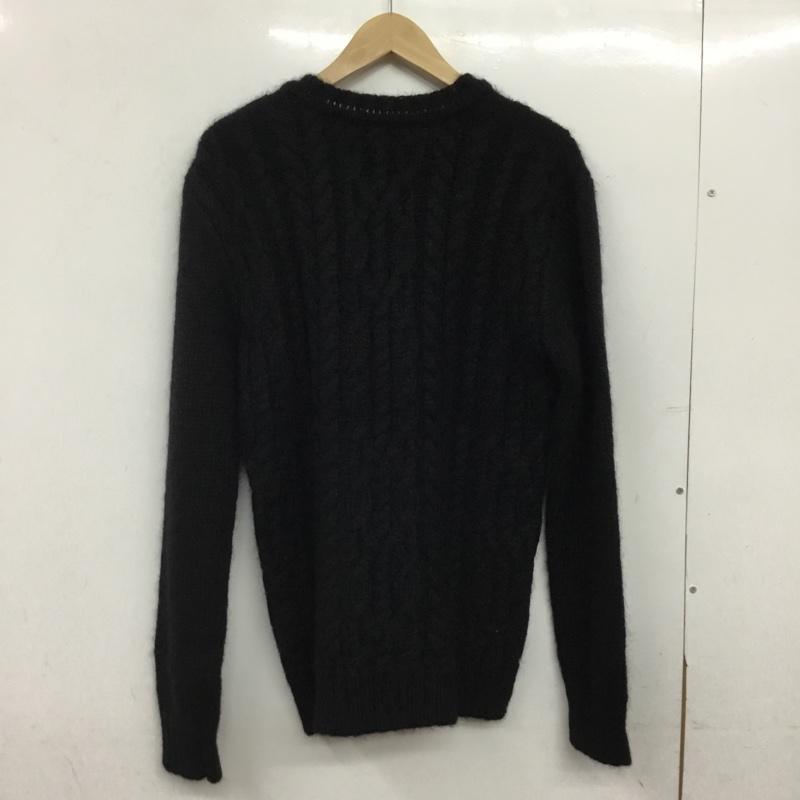 バルマン BALMAIN ニット、セーター 長袖 長袖ニットカットソー クルーネック セーター M  黒 / ブラック / black メンズ USED 古着 中古 10160770