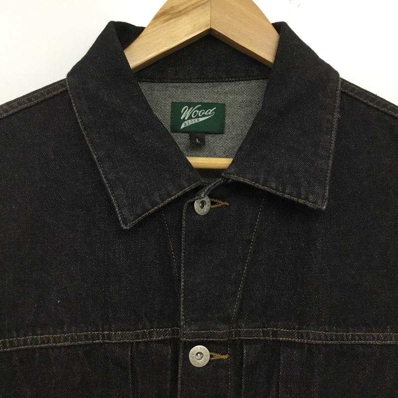 ウッドブロック WOODBLOCK ジャケット、上着 ジャンパー、ブルゾン L 無地 インディゴ / インディゴ / Indigo メンズ USED 古着 中古 10160771