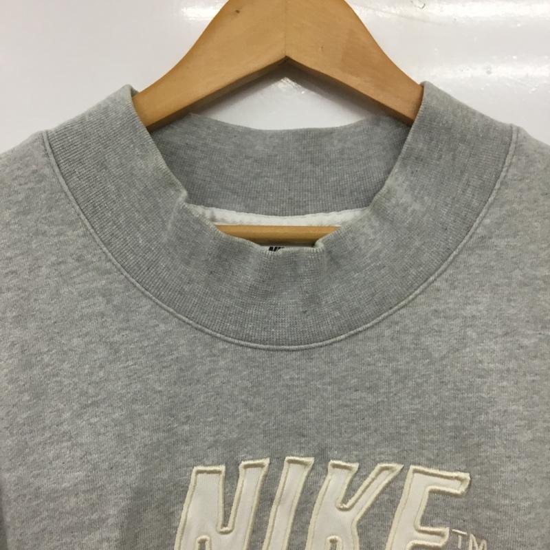 ナイキ NIKE トレーナー 長袖 長袖トレーナー スウェット プルオーバー L ロゴ、文字 灰 / グレー / gray メンズ USED 古着 中古 10160775