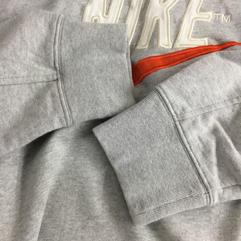 ナイキ NIKE トレーナー 長袖 長袖トレーナー スウェット プルオーバー L ロゴ、文字 灰 / グレー / gray メンズ USED 古着 中古 10160775