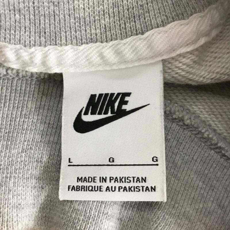ナイキ NIKE トレーナー 長袖 長袖トレーナー スウェット プルオーバー L ロゴ、文字 灰 / グレー / gray メンズ USED 古着 中古 10160775