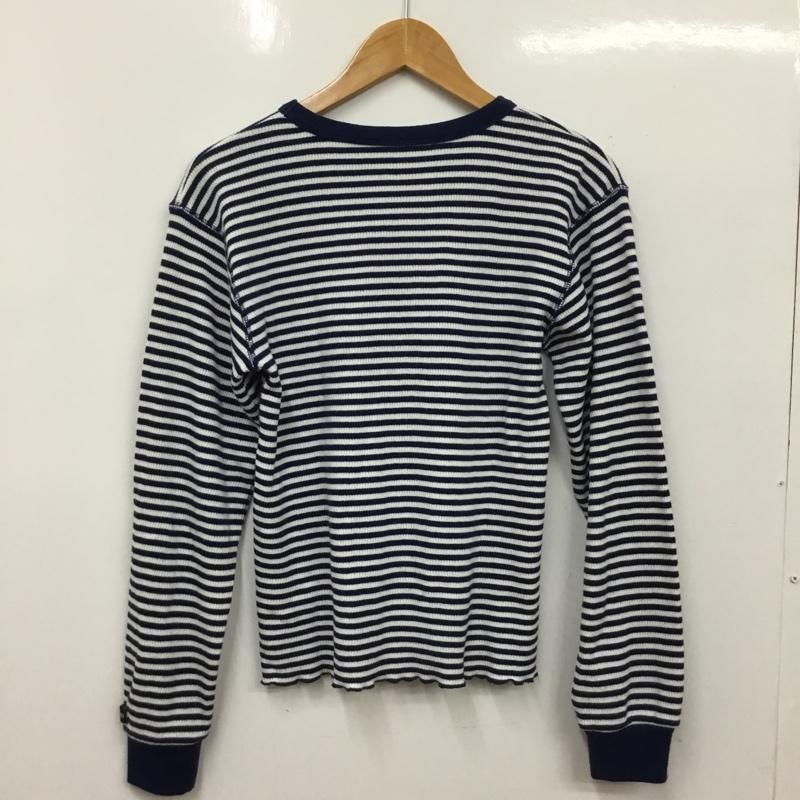 シールームリン SeaRoomlynn Tシャツ 長袖 FREE ボーダー柄 白 / ホワイト / white X 紺 / ネイビー / navy レディース USED 古着 中古 10160778