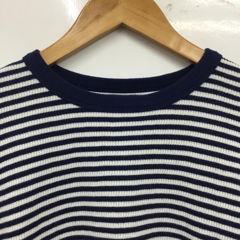 シールームリン SeaRoomlynn Tシャツ 長袖 FREE ボーダー柄 白 / ホワイト / white X 紺 / ネイビー / navy レディース USED 古着 中古 10160778