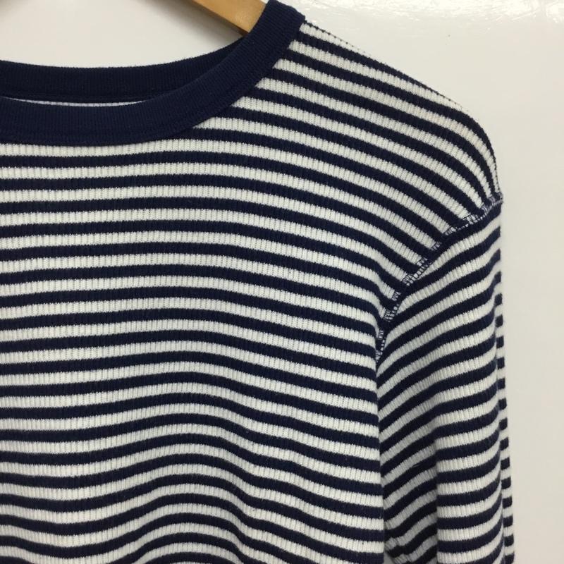 シールームリン SeaRoomlynn Tシャツ 長袖 FREE ボーダー柄 白 / ホワイト / white X 紺 / ネイビー / navy レディース USED 古着 中古 10160778