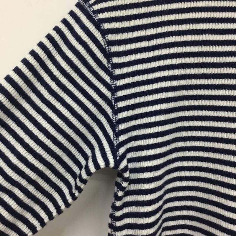 シールームリン SeaRoomlynn Tシャツ 長袖 FREE ボーダー柄 白 / ホワイト / white X 紺 / ネイビー / navy レディース USED 古着 中古 10160778