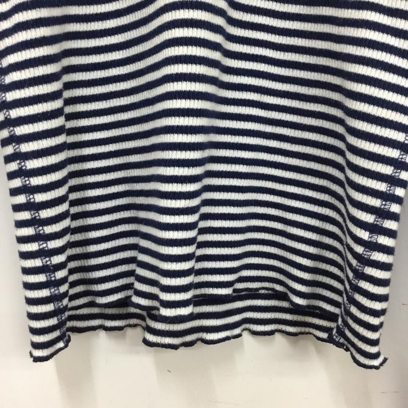 シールームリン SeaRoomlynn Tシャツ 長袖 FREE ボーダー柄 白 / ホワイト / white X 紺 / ネイビー / navy レディース USED 古着 中古 10160778