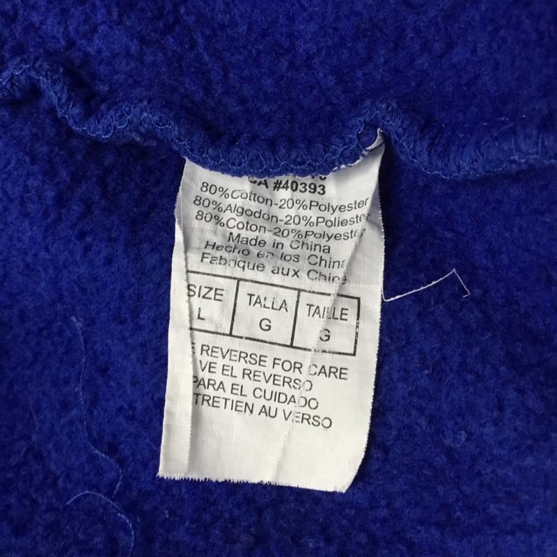 古着 USED パーカー 長袖 長袖パーカー プルオーバーパーカー スウェット L ロゴ、文字 青 / ブルー / blue メンズ USED 古着 中古 10160779
