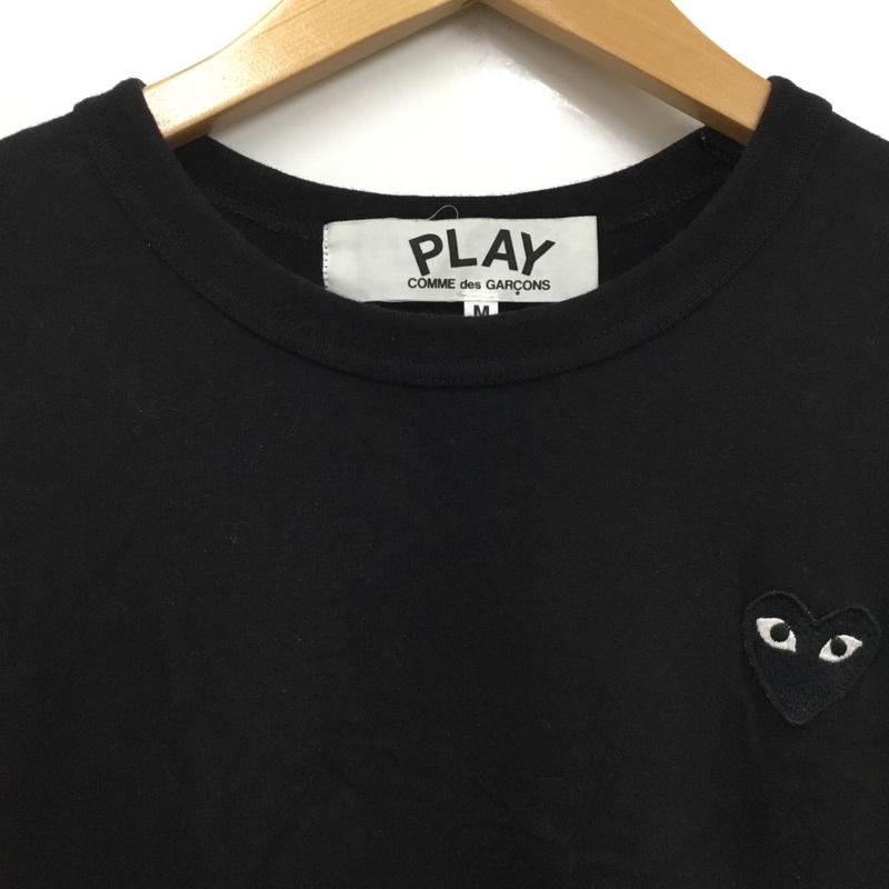 プレイコムデギャルソン PLAY COMME des GARCONS Tシャツ 長袖 AZ-T120 Long Sleeve T-Shirt With Black Emblem M 無地 黒 / ブラック / black メンズ USED 古着 中古 10160780