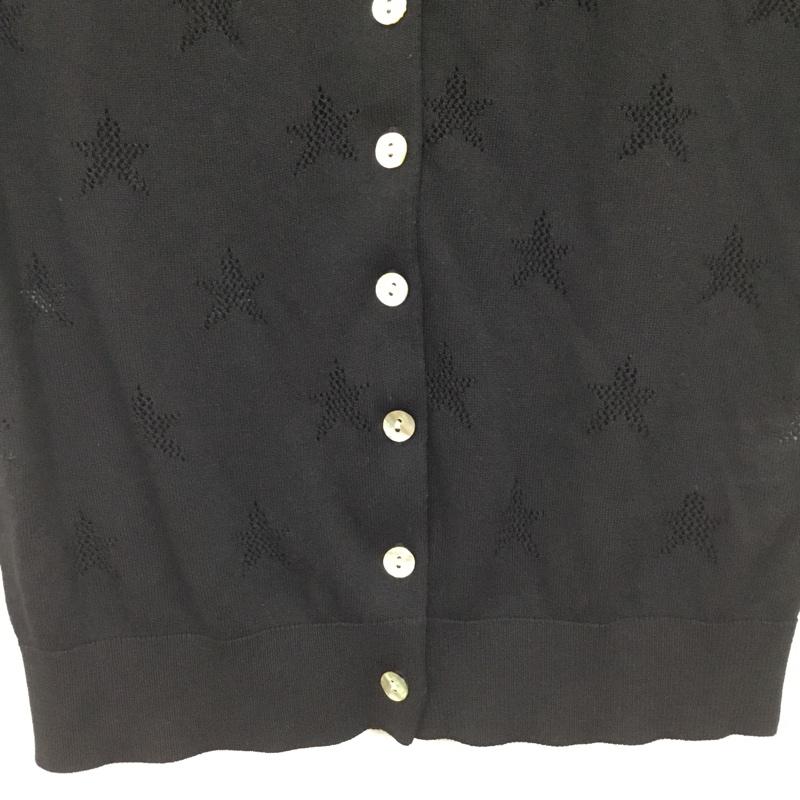 ザラ ZARA カーディガン 半袖 S 無地 黒 / ブラック / black レディース USED 古着 中古 10160781