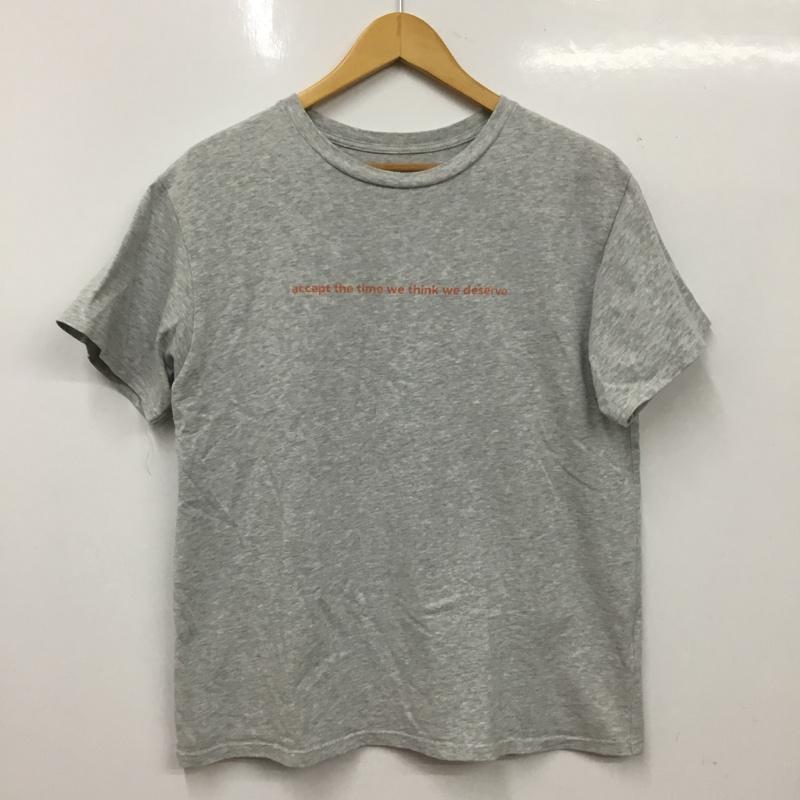 アングリッド Ungrid Tシャツ 半袖 FREE プリント X ロゴ、文字 灰 / グレー / gray レディース USED 古着 中古 10160783