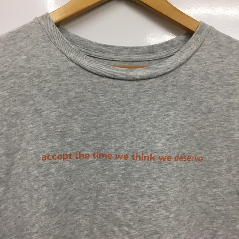 アングリッド Ungrid Tシャツ 半袖 FREE プリント X ロゴ、文字 灰 / グレー / gray レディース USED 古着 中古 10160783
