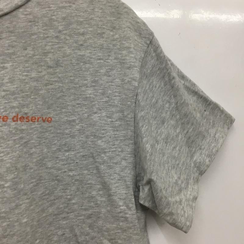 アングリッド Ungrid Tシャツ 半袖 FREE プリント X ロゴ、文字 灰 / グレー / gray レディース USED 古着 中古 10160783