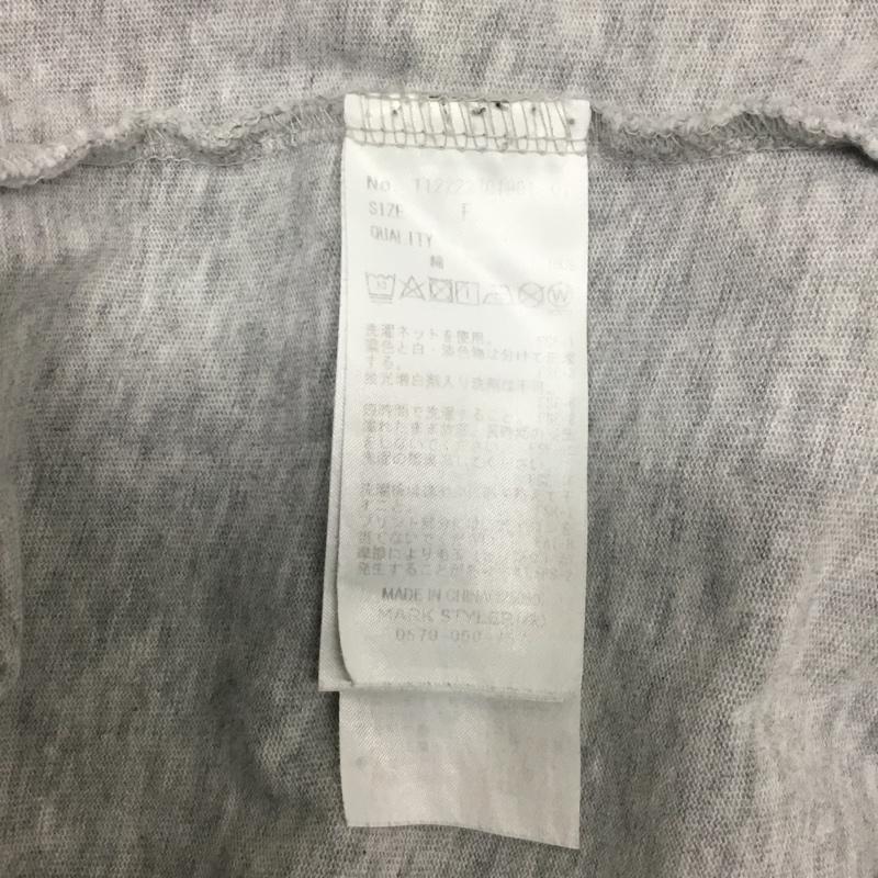 アングリッド Ungrid Tシャツ 半袖 FREE プリント X ロゴ、文字 灰 / グレー / gray レディース USED 古着 中古 10160783