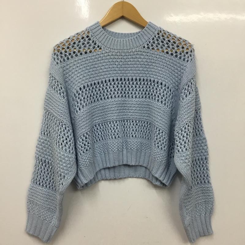 ビューティアンドユースユナイテッドアローズ BEAUTY&YOUTH UNITED ARROWS ニット、セーター 長袖 無地 水色 / ライトブルー / レディース USED 古着 中古 10160786