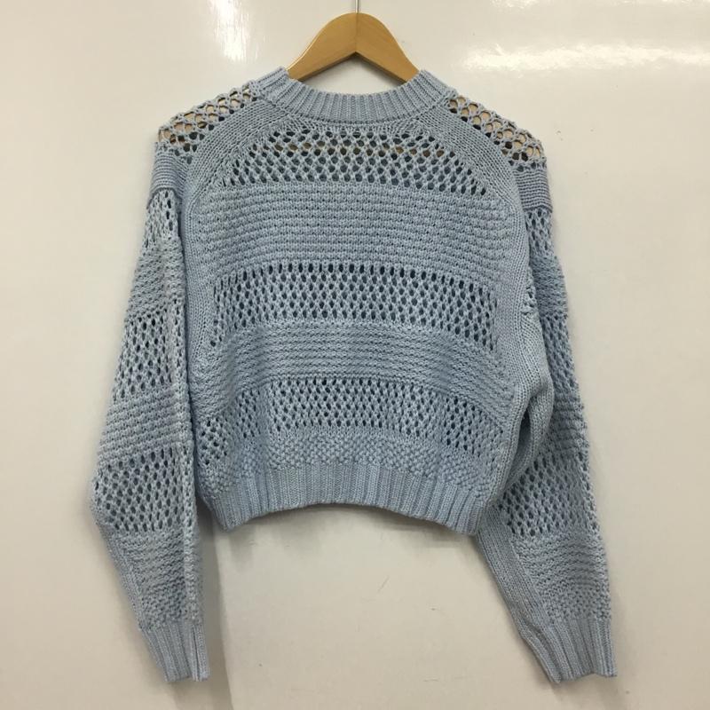 ビューティアンドユースユナイテッドアローズ BEAUTY&YOUTH UNITED ARROWS ニット、セーター 長袖 無地 水色 / ライトブルー / レディース USED 古着 中古 10160786