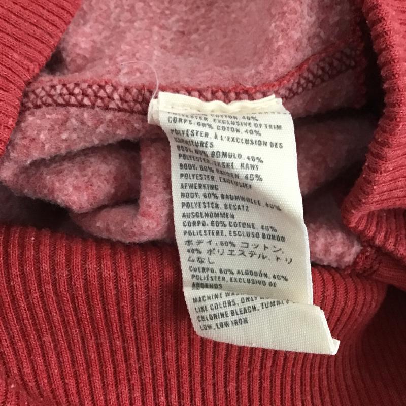 アバクロンビーアンドフィッチ ABERCROMBIE&FITCH ジャケット、上着 ジャンパー、ブルゾン ジップアップジャケット アウター ノーカラージャケット M ロゴ、文字 X ダメージ加工 赤 / レッド / red メンズ USED 古着 中古 10160787
