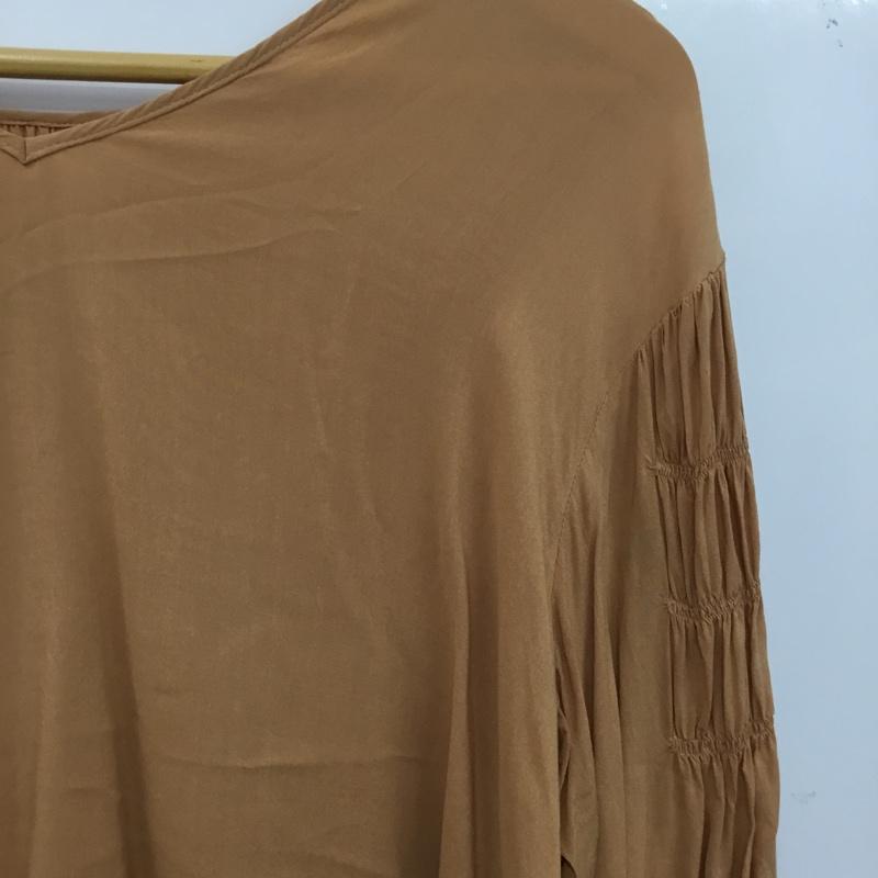 レイビームス Ray BEAMS カットソー 長袖 無地 茶 / ブラウン / brown レディース USED 古着 中古 10160788