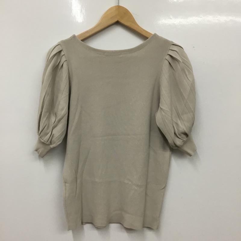 インデックス index カットソー 半袖 L 無地 ベージュ / ベージュ / beige レディース USED 古着 中古 10160790
