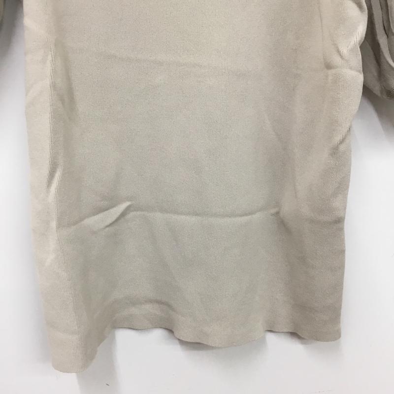 インデックス index カットソー 半袖 L 無地 ベージュ / ベージュ / beige レディース USED 古着 中古 10160790