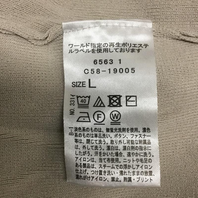 インデックス index カットソー 半袖 L 無地 ベージュ / ベージュ / beige レディース USED 古着 中古 10160790