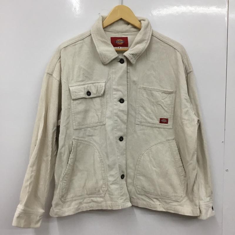 ディッキーズ Dickies ジャケット、上着 ジャケット、ブレザー 1482-8310 コーデュロイワークジャケット M 無地 オフホワイト / オフホワイト / レディース USED 古着 中古 10160791