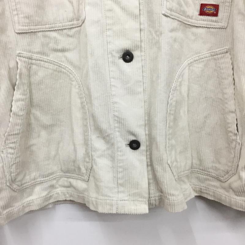 ディッキーズ Dickies ジャケット、上着 ジャケット、ブレザー 1482-8310 コーデュロイワークジャケット M 無地 オフホワイト / オフホワイト / レディース USED 古着 中古 10160791