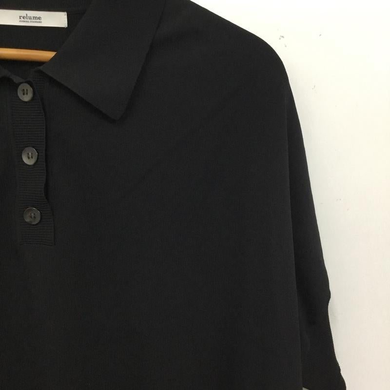 レリュームジャーナルスタンダード relume Journal Standard カットソー 半袖 無地 黒 / ブラック / black レディース USED 古着 中古 10160793