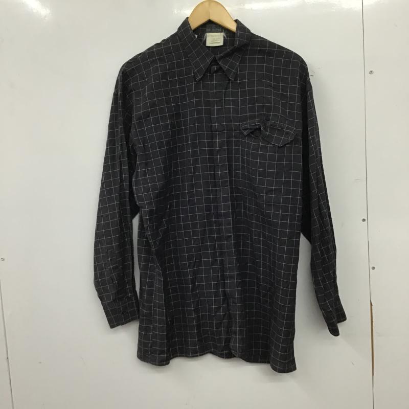 ヴェルサス VERSUS シャツ、ブラウス 長袖 長袖シャツ チェックシャツ カラーシャツ チェック 紺 / ネイビー / navy メンズ USED 古着 中古 10160794