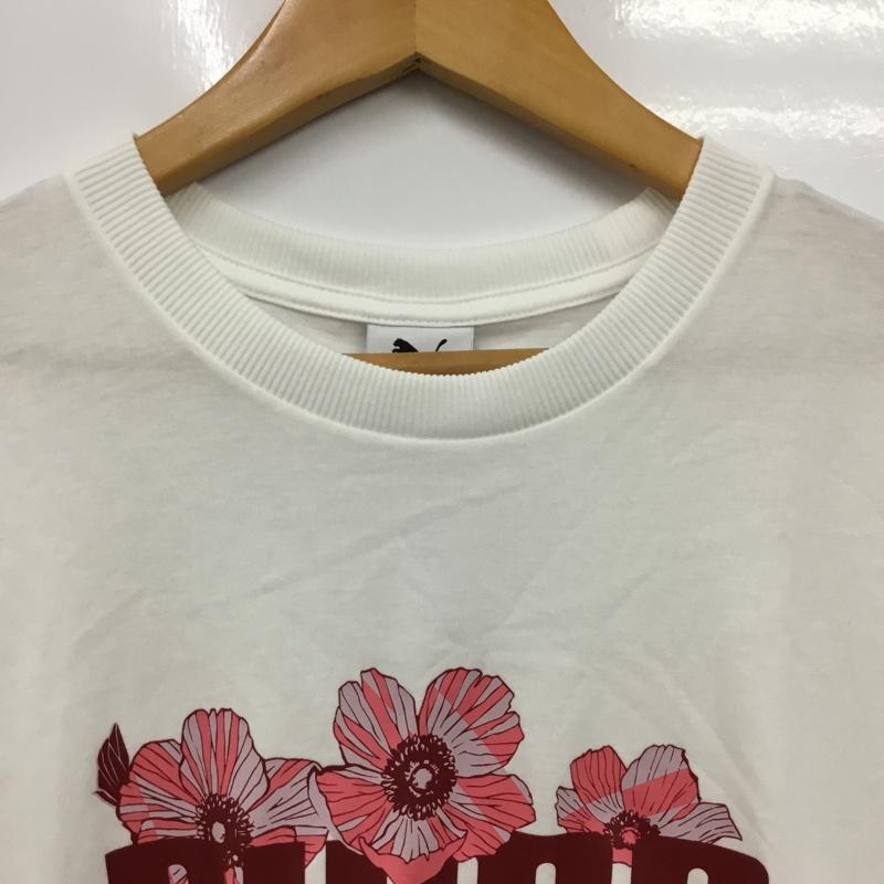 プーマ PUMA Tシャツ 半袖 S プリント 白 / ホワイト / white レディース USED 古着 中古 10160795