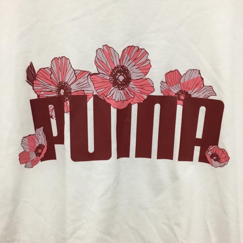 プーマ PUMA Tシャツ 半袖 S プリント 白 / ホワイト / white レディース USED 古着 中古 10160795