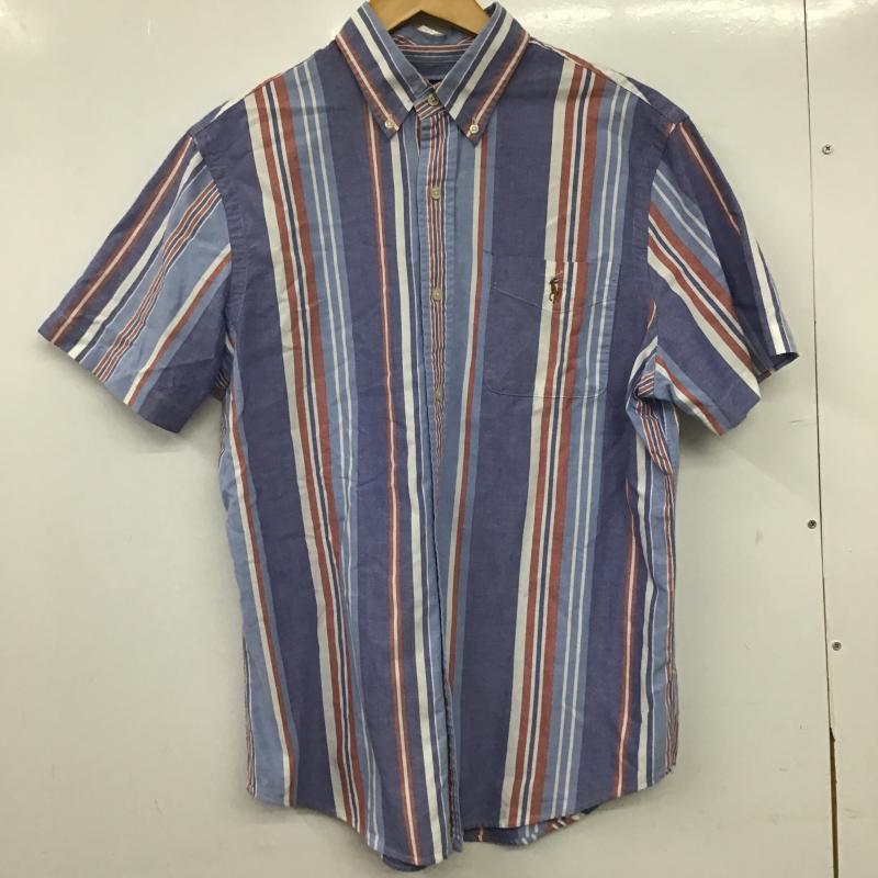 ポロラルフローレン POLO RALPH LAUREN シャツ、ブラウス 半袖 半袖シャツ ストライプシャツ ボタンダウンシャツ M ストライプ マルチカラー / マルチカラー / multicolor メンズ USED 古着 中古 10160797