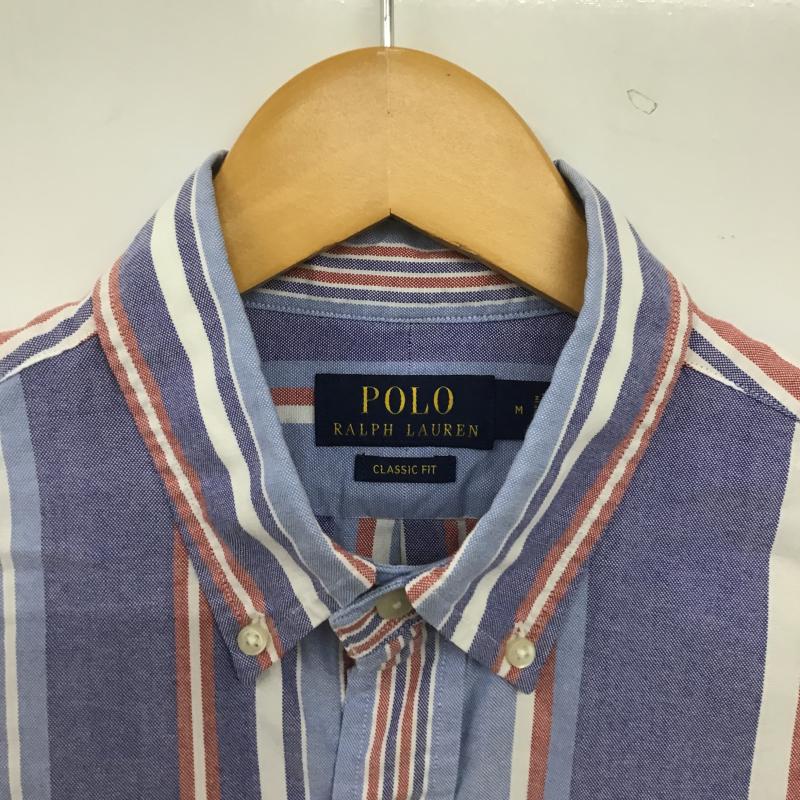 ポロラルフローレン POLO RALPH LAUREN シャツ、ブラウス 半袖 半袖シャツ ストライプシャツ ボタンダウンシャツ M ストライプ マルチカラー / マルチカラー / multicolor メンズ USED 古着 中古 10160797