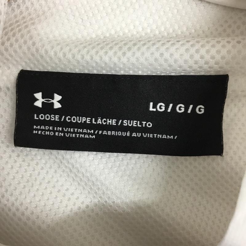 アンダーアーマー UNDER ARMOUR ジャケット、上着 ジャンパー、ブルゾン L プリント X ロゴ、文字 白 / ホワイト / white レディース USED 古着 中古 10160798