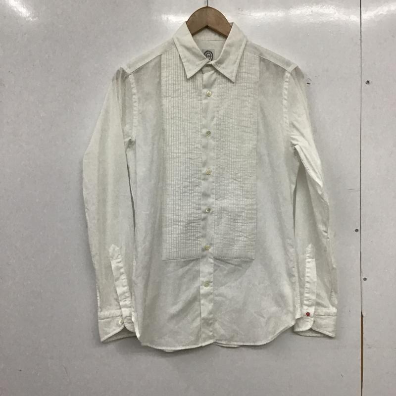 ボルゾネッラ BOLZONELLA シャツ、ブラウス 長袖 長袖シャツ 無地シャツ カラーシャツ S 無地 白 / ホワイト / white メンズ USED 古着 中古 10160799
