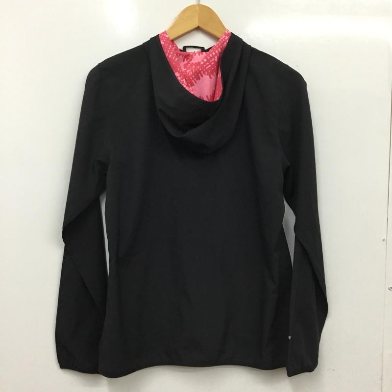 アンダーアーマー UNDER ARMOUR ジャケット、上着 ジャンパー、ブルゾン M ロゴ、文字 X プリント 黒 / ブラック / black レディース USED 古着 中古 10160800