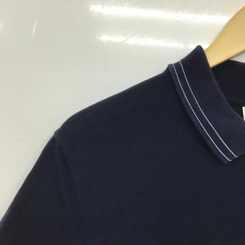 ラコステ LACOSTE ポロシャツ 半袖 半袖ポロシャツ カラーシャツ 半袖カットソー 4 ロゴ、文字 紺 / ネイビー / navy メンズ USED 古着 中古 10160801