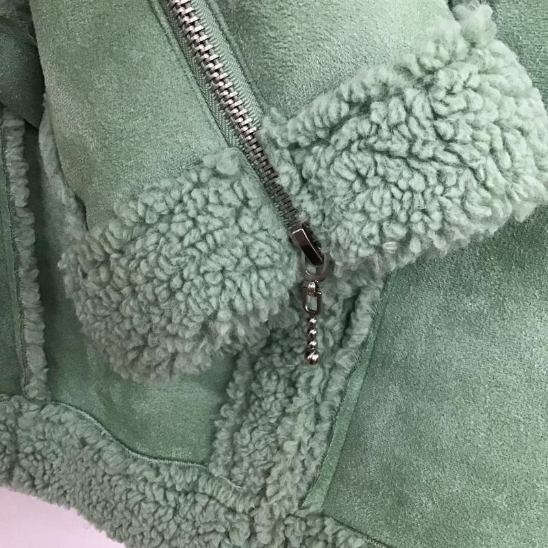 ジュエティ jouetie ジャケット、上着 ライダース 082050000401 エコムートンライダース M 無地 緑 / グリーン / green レディース USED 古着 中古 10160803