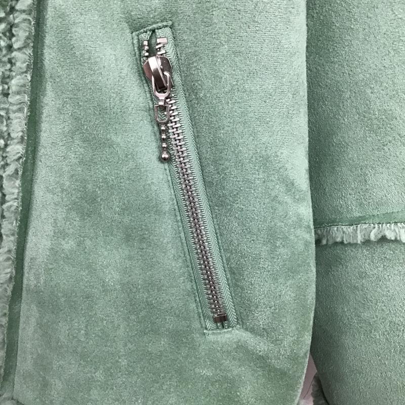 ジュエティ jouetie ジャケット、上着 ライダース 082050000401 エコムートンライダース M 無地 緑 / グリーン / green レディース USED 古着 中古 10160803