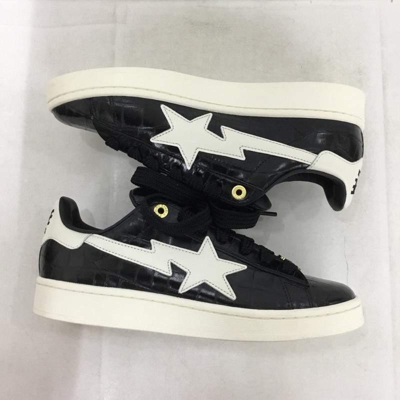 アディダス adidas スニーカー スニーカー KJ8851 CAMPUS 00S BAPE A BATHING APE 27cm 箱有 27.0cm ロゴ、文字 黒 / ブラック / black X 金 / ゴールド / gold color X オフホワイト / オフホワイト / メンズ USED 古着 中古 10160805