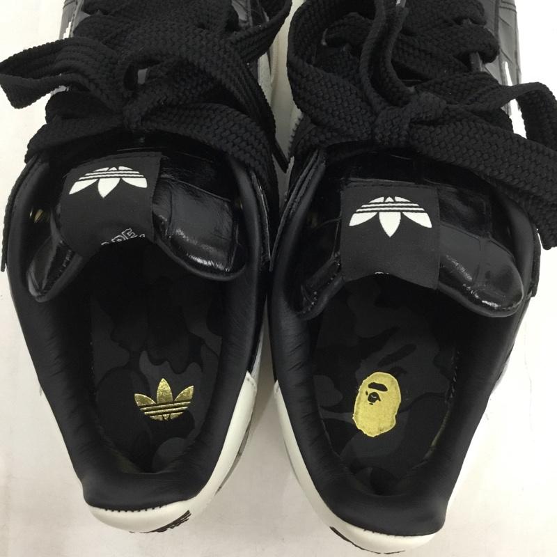 アディダス adidas スニーカー スニーカー KJ8851 CAMPUS 00S BAPE A BATHING APE 27cm 箱有 27.0cm ロゴ、文字 黒 / ブラック / black X 金 / ゴールド / gold color X オフホワイト / オフホワイト / メンズ USED 古着 中古 10160805