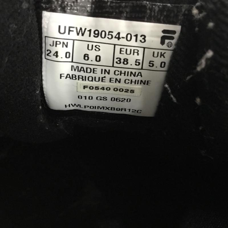 フィラ FILA スニーカー スニーカー UFW19054-013 DISRUPTOR2 厚底スニーカー 24cm 24.0cm ロゴ、文字 黒 / ブラック / black レディース USED 古着 中古 10160808