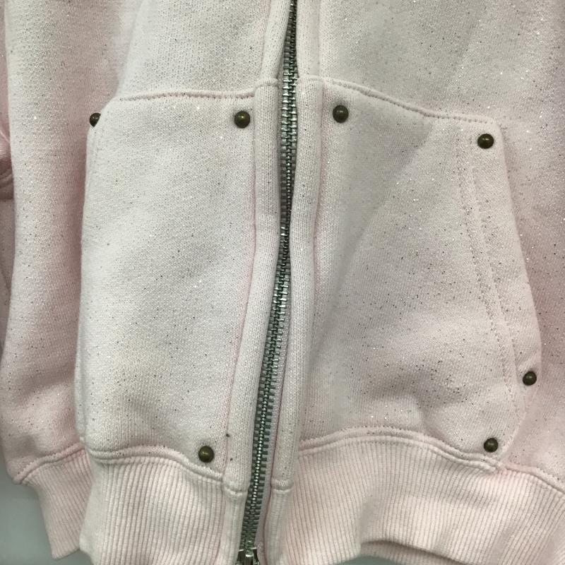 ナインティナインティ 9090 パーカー 長袖 M 無地 桃 / ピンク / pink レディース USED 古着 中古 10160809